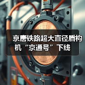 京唐铁路超大直径盾构机“京通号”下线(图2) 京唐铁路超大直径盾构机“京通号”下线(图2)