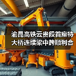 渝昆高铁云贵段首座特大桥连续梁中跨顺利合龙(图2) 渝昆高铁云贵段首座特大桥连续梁中跨顺利合龙(图2)