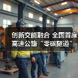 创新交能融合 全国首座高速公路“零碳隧道”清洁能源工程正式开工(图2) 创新交能融合 全国首座高速公路“零碳隧道”清洁能源工程正式开工(图2)