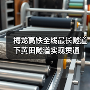 梅龙高铁全线最长隧道下黄田隧道实现贯通(图4) 梅龙高铁全线最长隧道下黄田隧道实现贯通(图4)