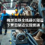 梅龙高铁全线最长隧道下黄田隧道实现贯通(图1) 梅龙高铁全线最长隧道下黄田隧道实现贯通(图1)