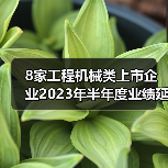 8家工程机械类上市企业2023年半年度业绩延续增势！（图2）