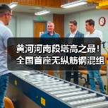 黄河河南段塔高之最！全国首座无纵筋钢混组合塔成功封顶（图3）