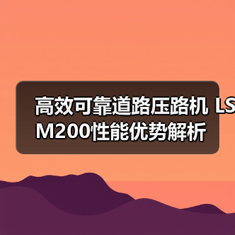 高效可靠道路压路机 LSM200性能优势解析(图3) 高效可靠道路压路机 LSM200性能优势解析(图3)