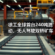 徐工全球首台240吨混动、无人驾驶双桥矿车正式下矿运行(图4) 徐工全球首台240吨混动、无人驾驶双桥矿车正式下矿运行(图4)