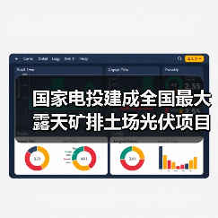 国家电投建成全国最大露天矿排土场光伏项目(图1) 国家电投建成全国最大露天矿排土场光伏项目(图1)