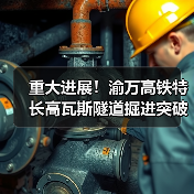 重大进展!渝万高铁特长高瓦斯隧道掘进突破3000米(图3) 重大进展!渝万高铁特长高瓦斯隧道掘进突破3000米(图3)