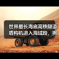 世界最长海底高铁隧道盾构机进入海域段,揭秘穿海施工技术突破(图2) 世界最长海底高铁隧道盾构机进入海域段,揭秘穿海施工技术突破(图2)