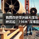 我国自研亚洲最大深海挖泥船：198米