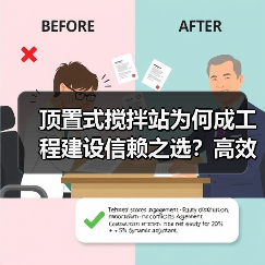 顶置式搅拌站为何成工程建设信赖之选?高效环保解析(图4) 顶置式搅拌站为何成工程建设信赖之选?高效环保解析(图4)