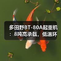 多田野BT-80A起重机：8吨高承载，低温环境高效作业（图1）