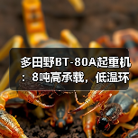 多田野BT-80A起重机：8吨高承载，低温环境高效作业（图3）