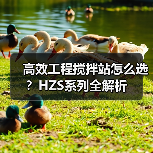 高效工程搅拌站怎么选?HZS系列全解析(图4) 高效工程搅拌站怎么选?HZS系列全解析(图4)