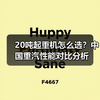 20吨起重机怎么选？中国重汽性能对比分析（图2）