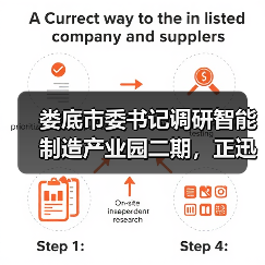 娄底市委书记调研智能制造产业园二期,正迅重工引领产业升级(图1) 娄底市委书记调研智能制造产业园二期,正迅重工引领产业升级(图1)