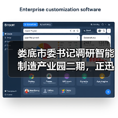 娄底市委书记调研智能制造产业园二期,正迅重工引领产业升级(图2) 娄底市委书记调研智能制造产业园二期,正迅重工引领产业升级(图2)