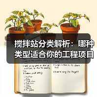 搅拌站分类解析:哪种类型适合你的工程项目?(图3) 搅拌站分类解析:哪种类型适合你的工程项目?(图3)