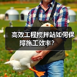 高效工程搅拌站如何保障施工效率？（图1）