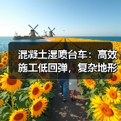 混凝土湿喷台车:高效施工低回弹,复杂地形轻松应对 混凝土湿喷台车:高效施工低回弹,复杂地形轻松应对