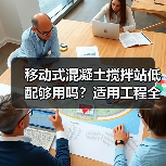移动式混凝土搅拌站低配够用吗？适用工程全解析（图1）