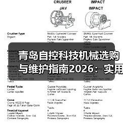 青岛自控科技机械选购与维护指南2026：实用方法解析