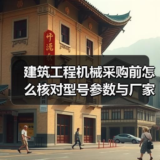 建筑工程机械采购前怎么核对型号参数与厂家资质