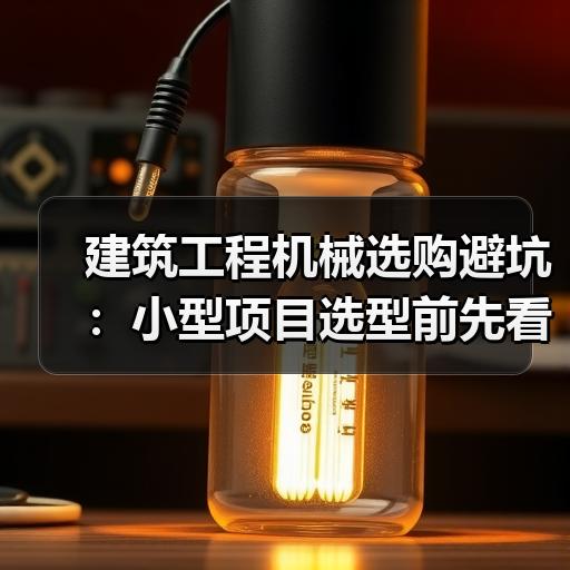 建筑工程机械选购避坑：小型项目选型前先看这5个参数