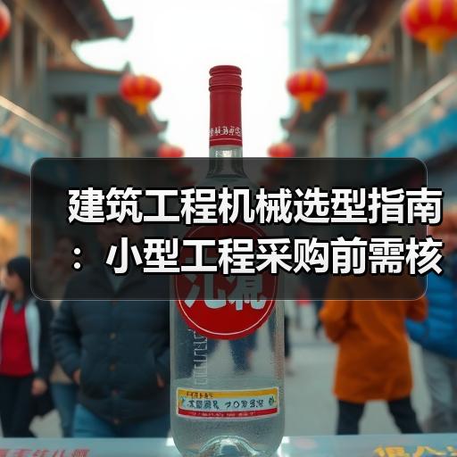 建筑工程机械选型指南：小型工程采购前需核对的5项参数