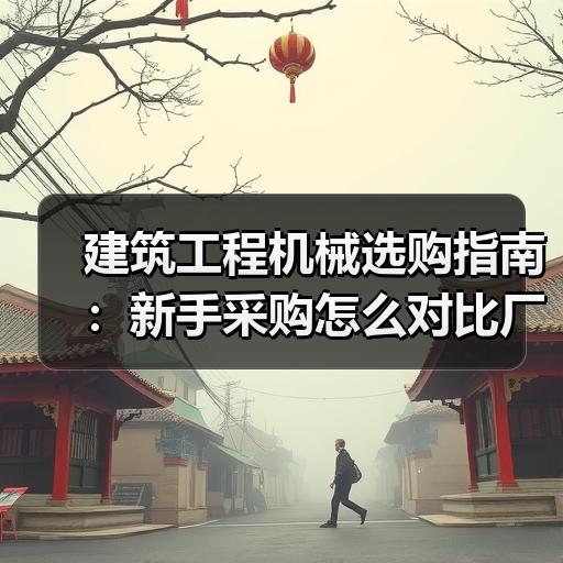 建筑工程机械选购指南：新手采购怎么对比厂家与报价
