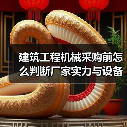 建筑工程机械采购前怎么判断厂家实力与设备参数
