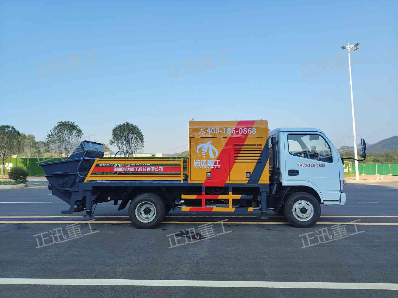 60型混凝土车载泵：75kW强劲驱动，60m3/h高效输送，智能监控与多重安全护航(图2)