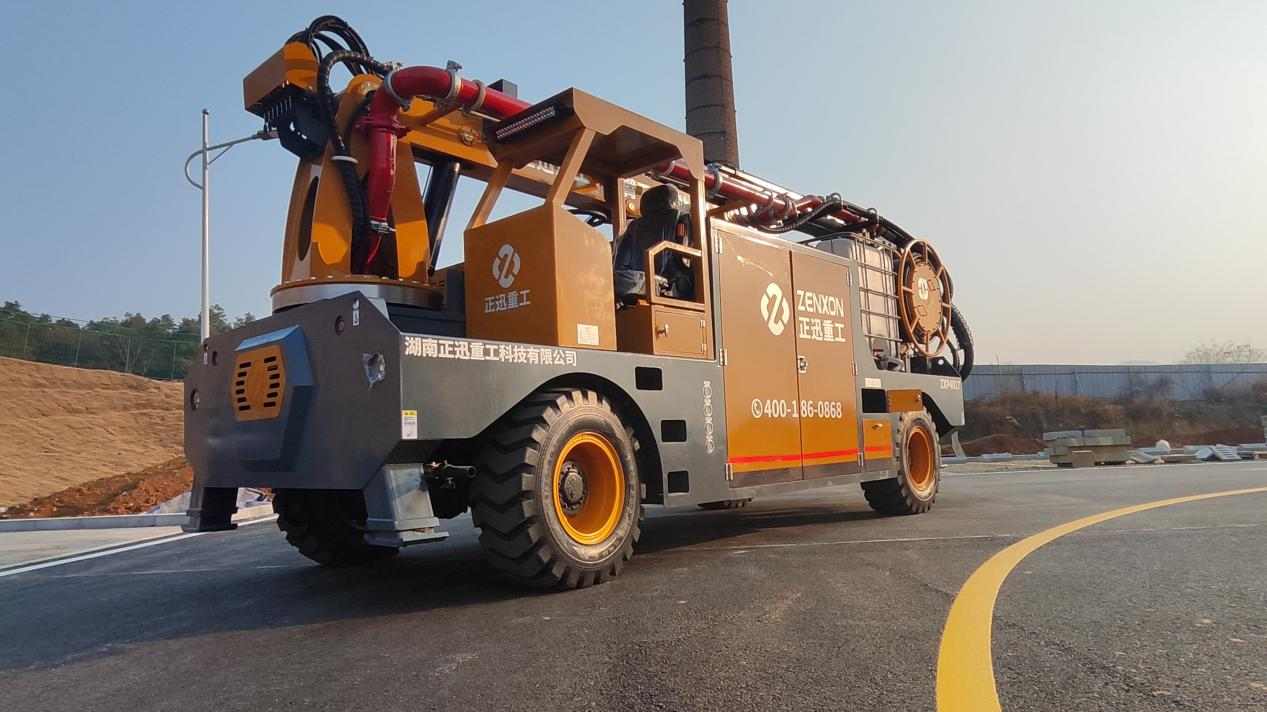 隧道湿喷台车如何提效?40方量稳定泵送与灵活臂架解析(图3) 隧道湿喷台车如何提效?40方量稳定泵送与灵活臂架解析(图3)