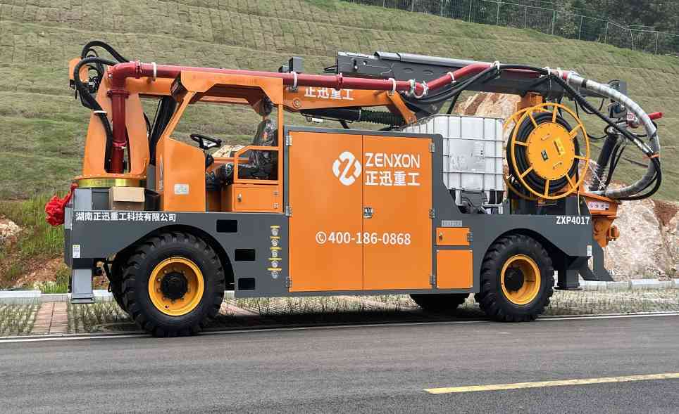 大断面隧道湿喷提效方案:低回弹零堵管全天候作业(图1) IMG_E9761