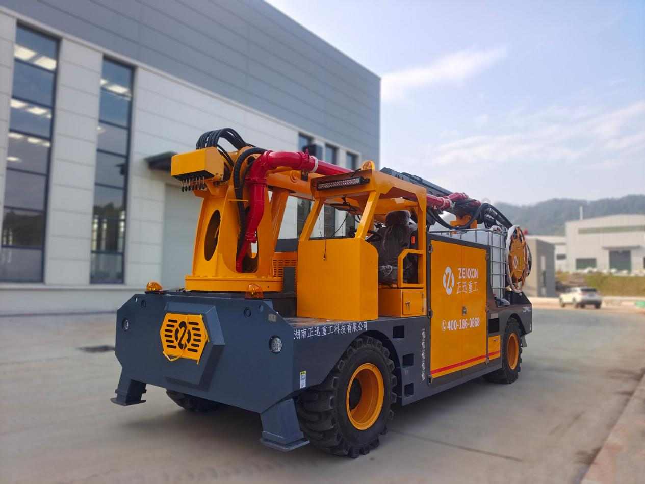 隧道湿喷台车如何提升效率与安全？40方量低回弹方案(图2)