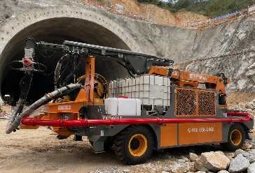 全方位灵活作业湿喷台车,提升隧道施工效率与质量(图1) e2e04aa1cd86836d86a91dbd950d1ca6